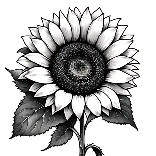 H Into A Sunflower Blooming