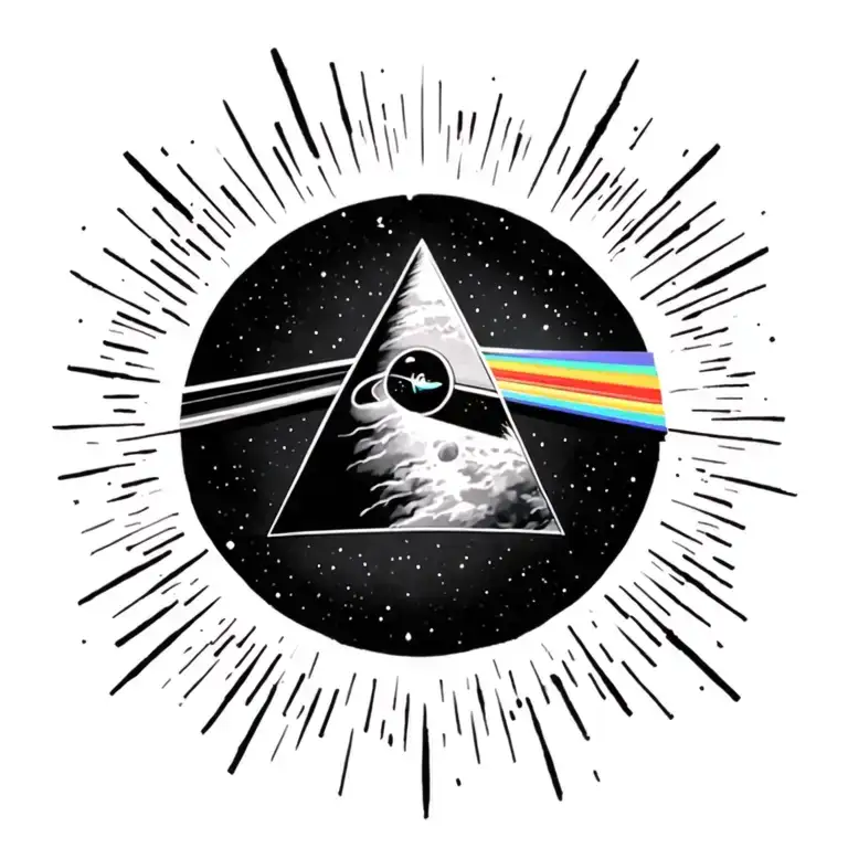 Dark Side Of The Moon Prism Album Cover