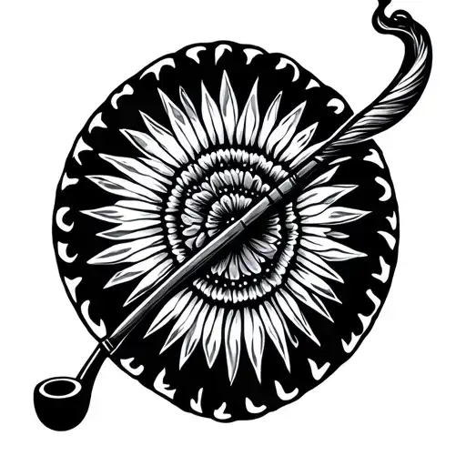 Indian Smoking Peace Pipe