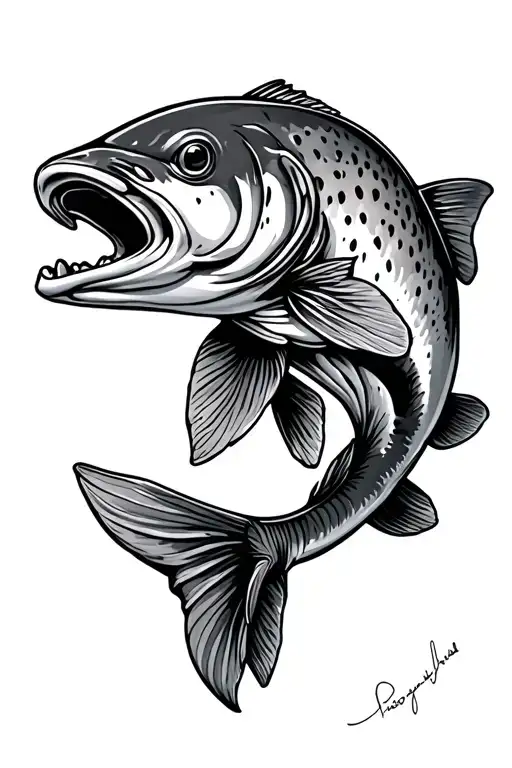 Trout Swimming
