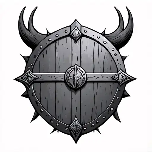 Viking Shield With 3 Sections