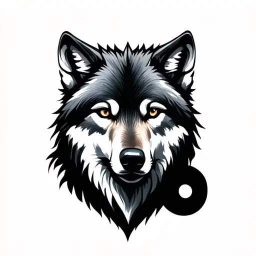 Moon And Wolf Minimalist