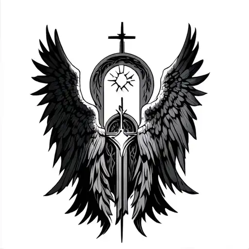 Religous Dark Angelic Cathedral