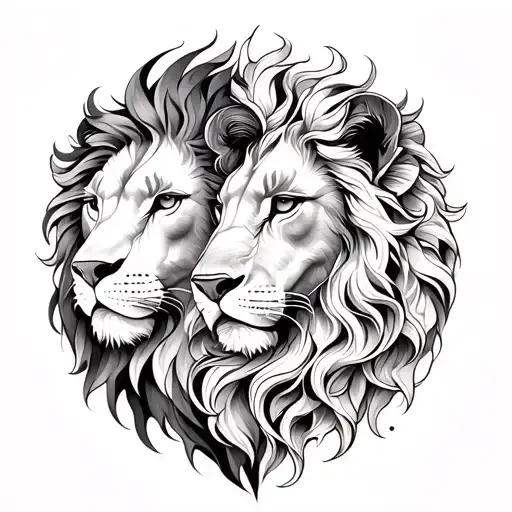 Leo & Virgo Zodiac Sign Intertwined