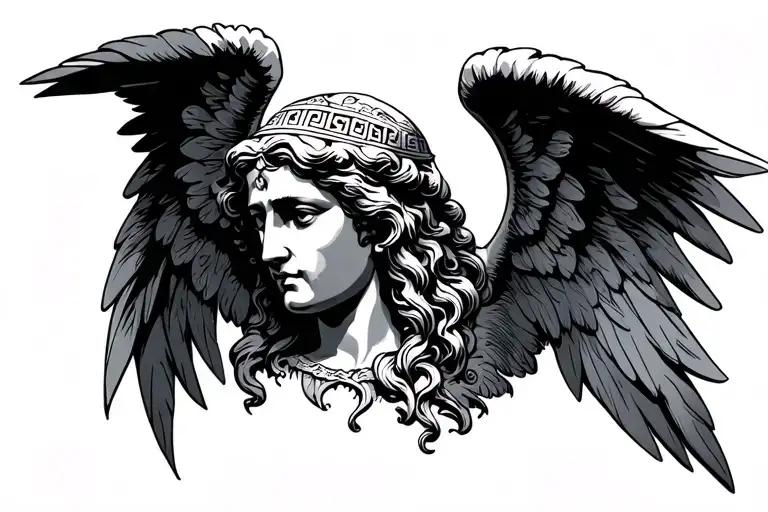 Greek Style Angel Head