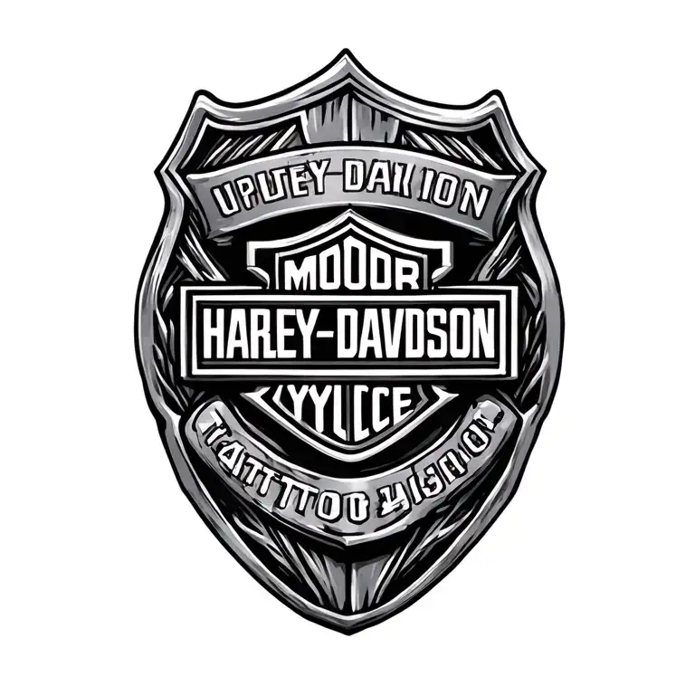 Harley Davidson And Police Badge Incorporated