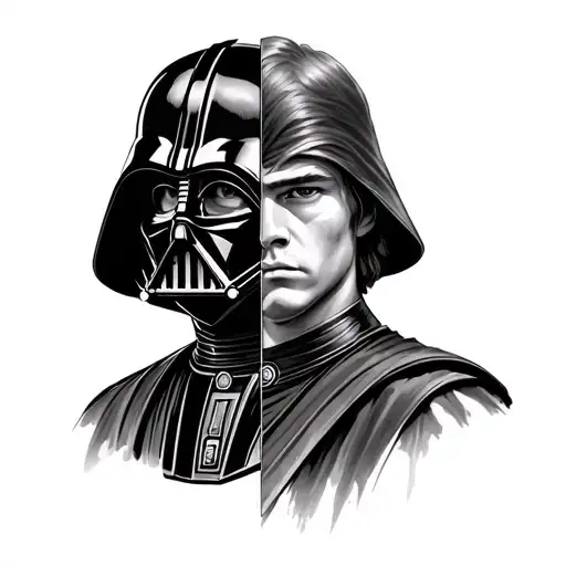 Half Anakin Half Vader