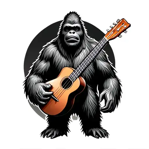 Bigfoot With Ukulele
