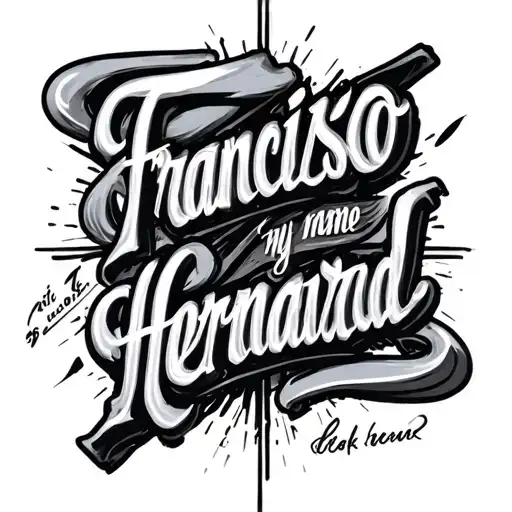 Write The Letters Of My Name Francisco Hernandez Written