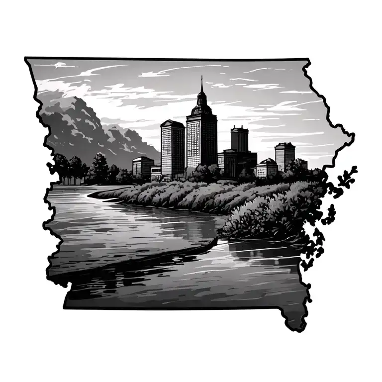 Outline Of The State Of Iowa