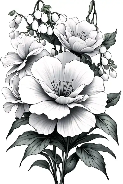 Carnations And Lilly Of The Valley Flowers
