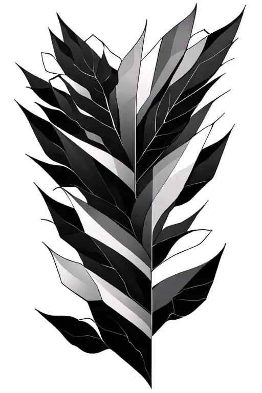 Geometric Hexagonal Blackout To Fade To Blackout Forearm Sleeve