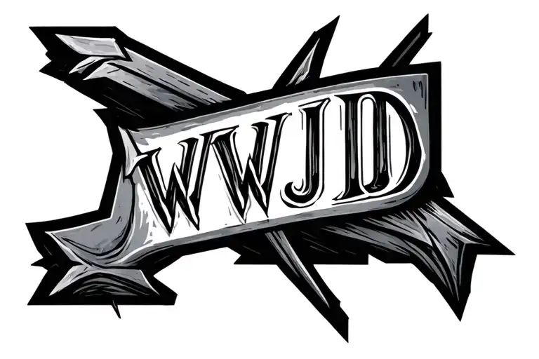 Arrow With Letters Wwjd