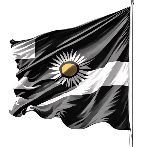 International Flag Connected Like A Quilt But Each Waving In A Triangular Shape