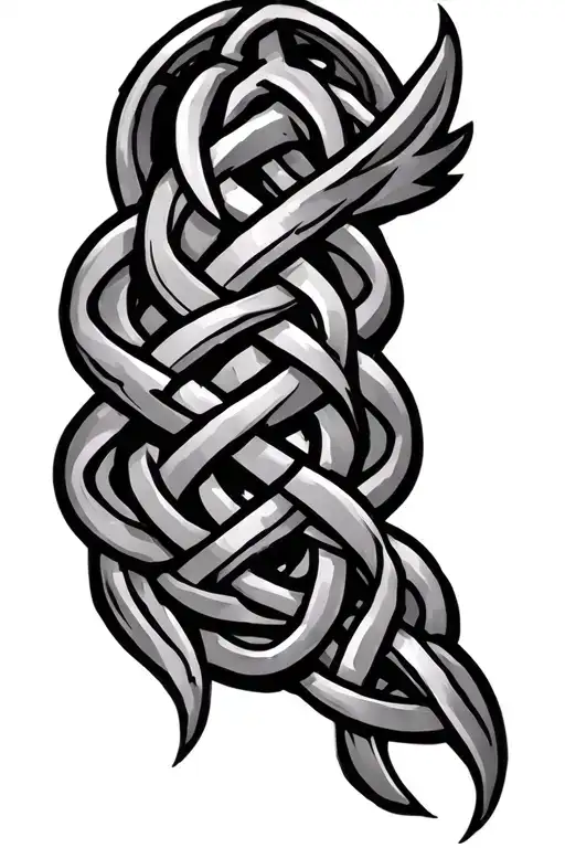Viking Knotwork Intertwined Arm Sleeve
