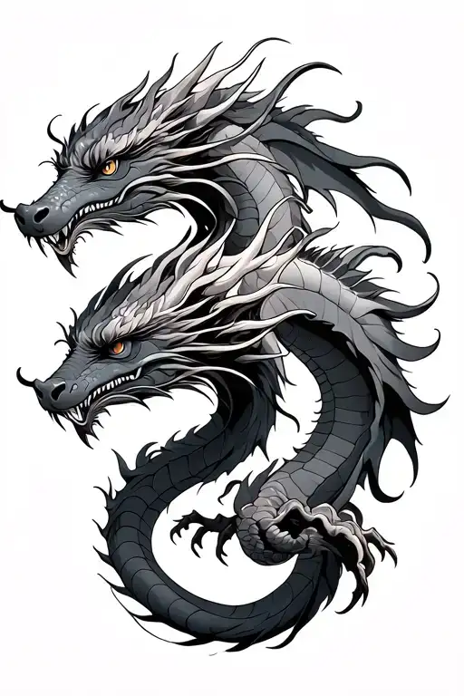 Two Dragons Like Jing Jang