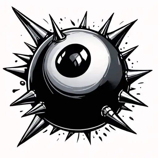 Eightball With Spikes