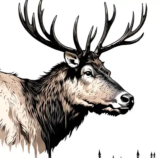 Elk And Arrows