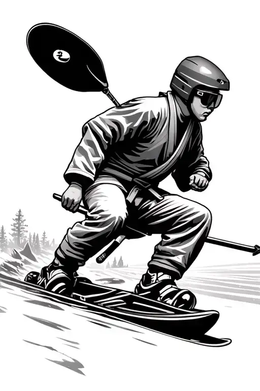 Cayak Skiing Skiing Karate Athletics