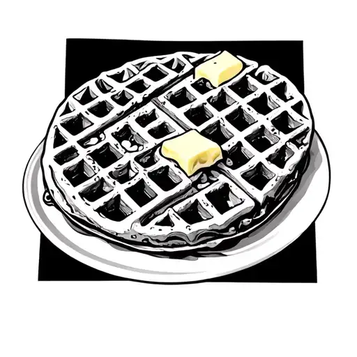 Waffle With Butter