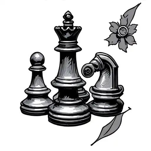 Gothic Style Chess Pieces
