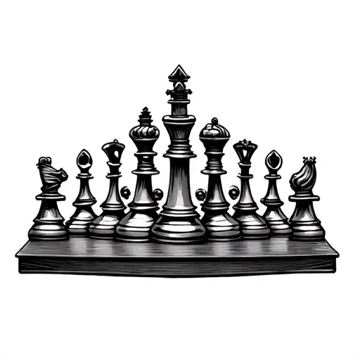 Gothic Style Chess Pieces