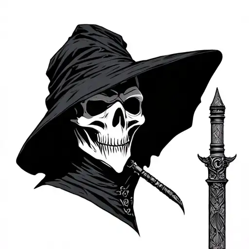 Simple Outline Of A Plague Doctor