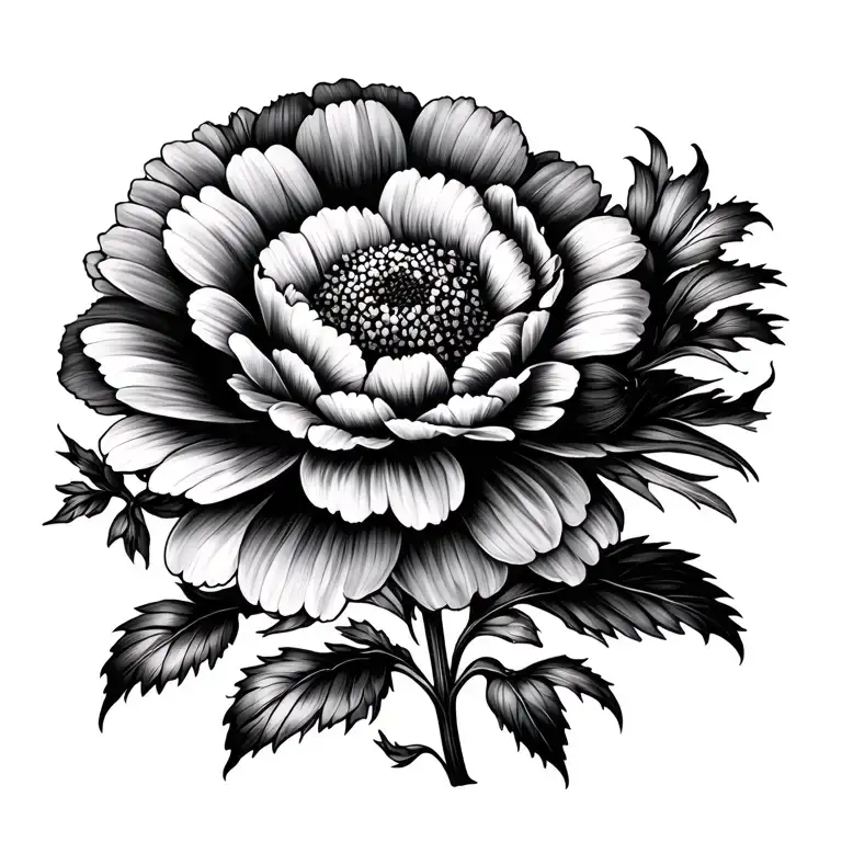 Carnation And Daisy Spine