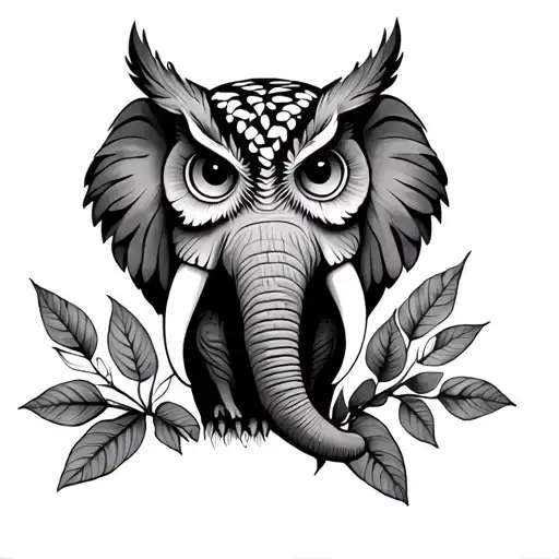 Owl And Elephant