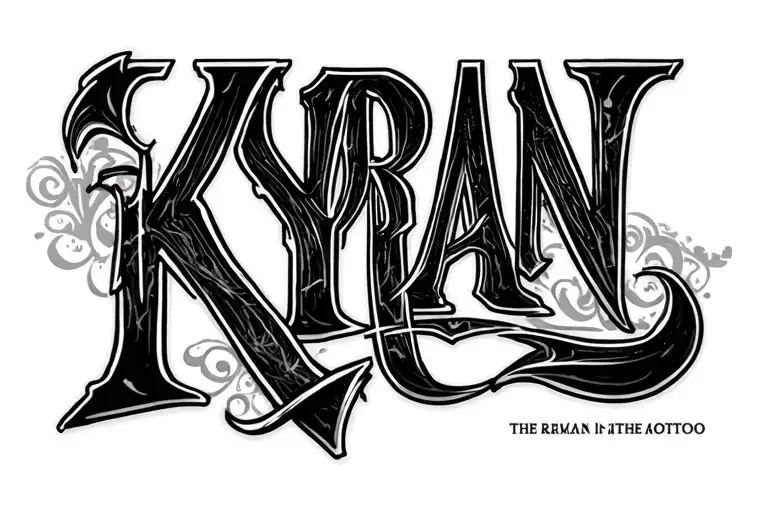 Kyran Name In Cursive