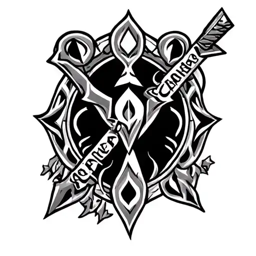 Zelda Tribal With Name Of My Daugthers In Hylian