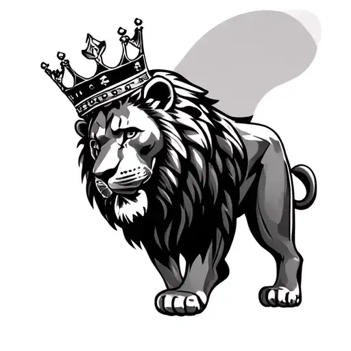 Lebron James Lion With Crown