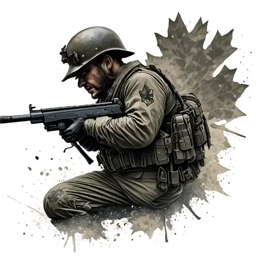 Canadian Soldier Fading Away