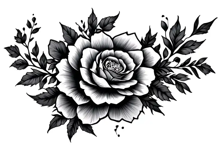 Chest Piece Floral Patterns