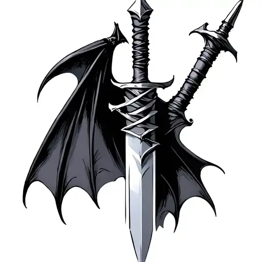 Dagger And Bat Wrapped