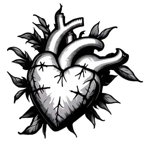 Heart With Stitches
