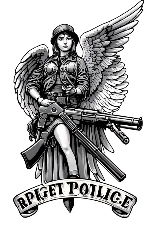 Rifle Angel Retired Police