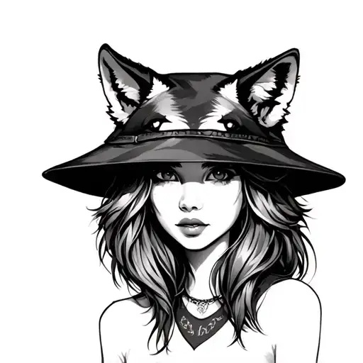 Girl With Wolf Hat
