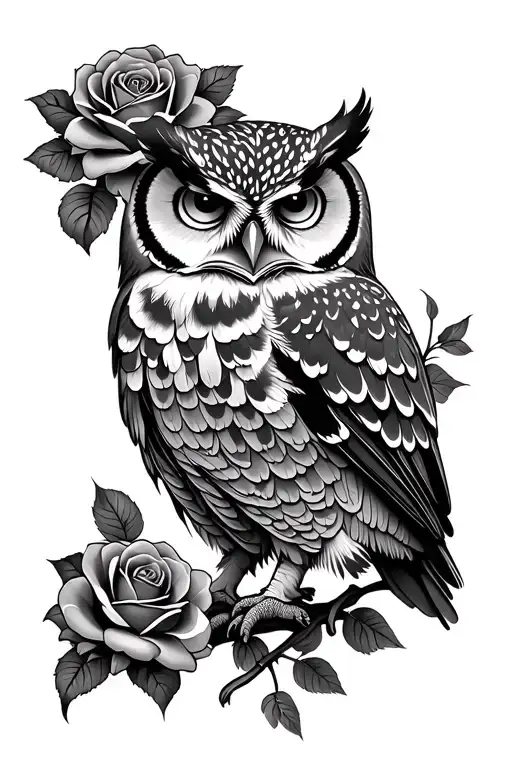 Owls And Roses