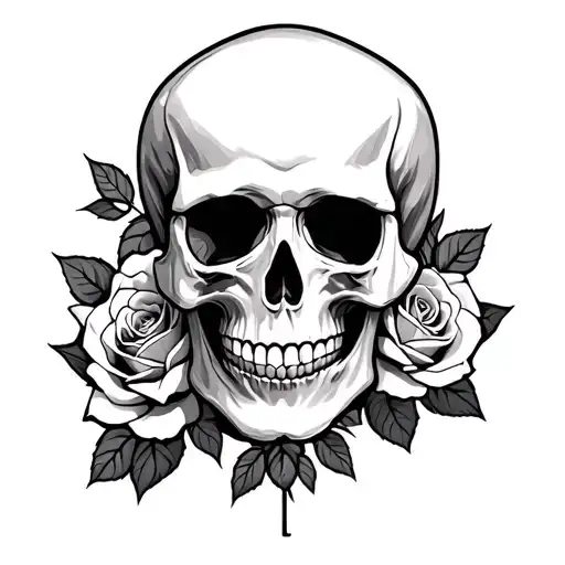 Skull And Roses
