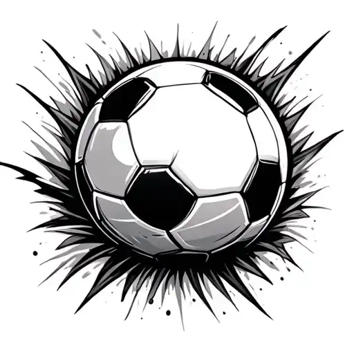 Soccer Ball Surrounded