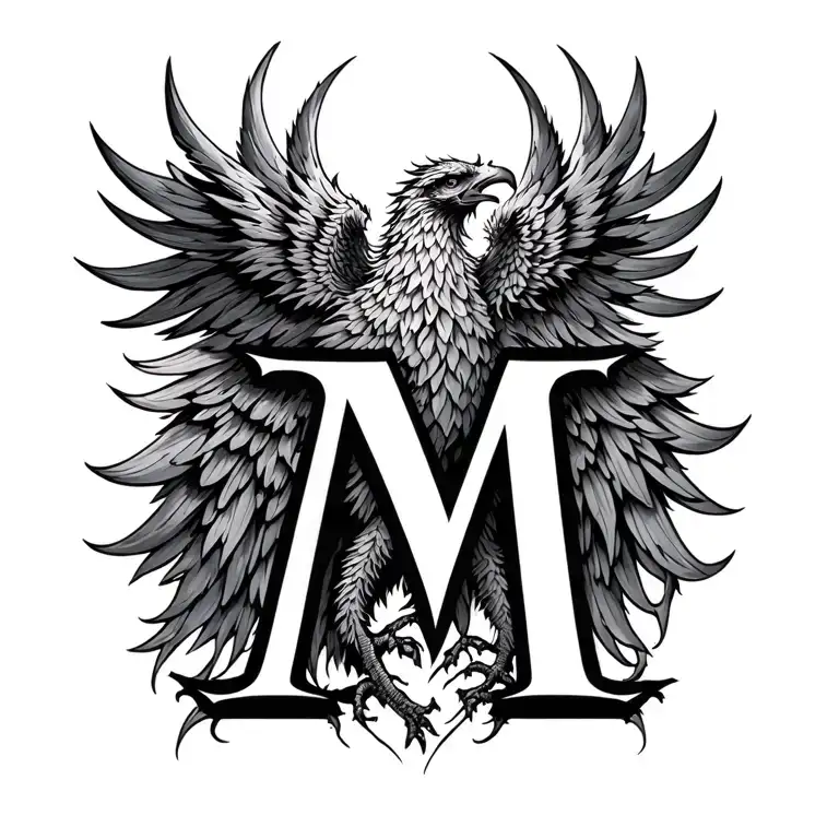 Phoenix And Letter M