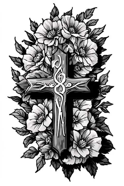 Cross And Dates Written