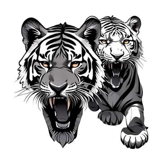 Tiger Cubs X3 Grotesque Ripped