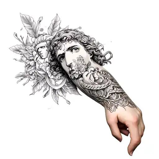 Arm Sleeve Of Italian And Greek Mythology