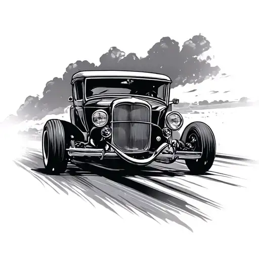 Old School Cars Driving