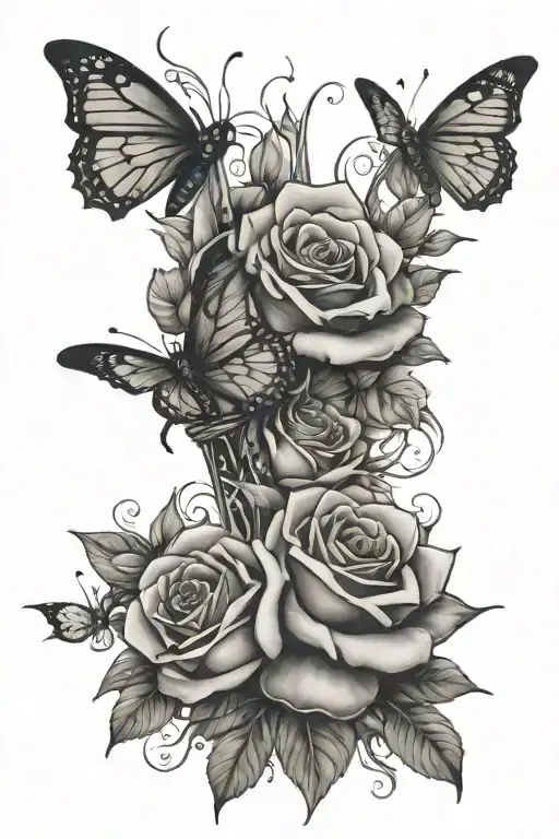 Sword Butterfly Roses