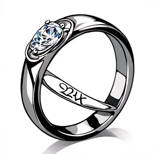 Wedding Bands With Infinity Symbol And 224 Incorporated Into The Design