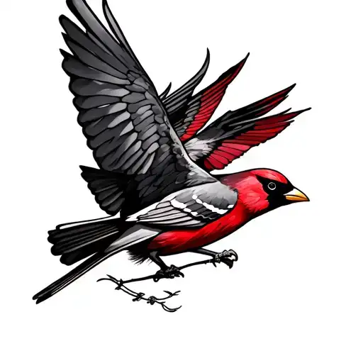Cardinals Flying And Roman Numerals