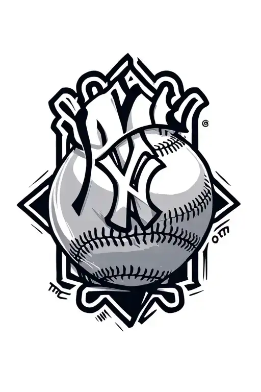 New York Yankees Logo In American Traditional